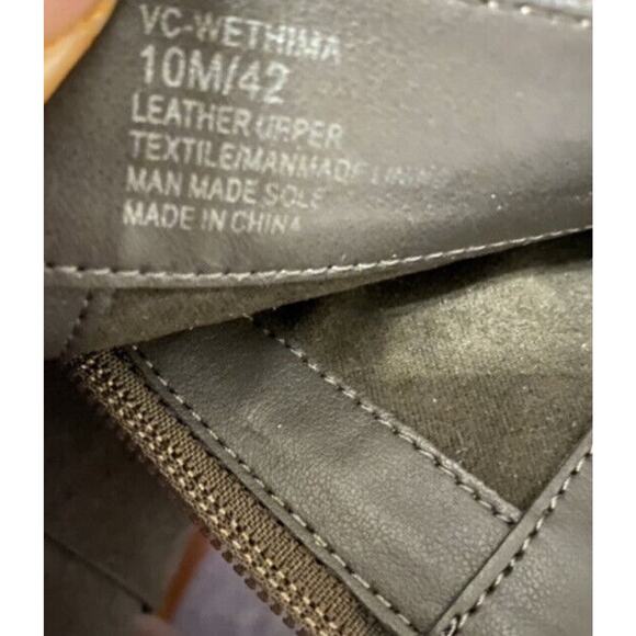 Vince Camuto Gray Wethima Engineer Boot Tuscan Leather Taupe Size 10M New - Picture 8 of 10